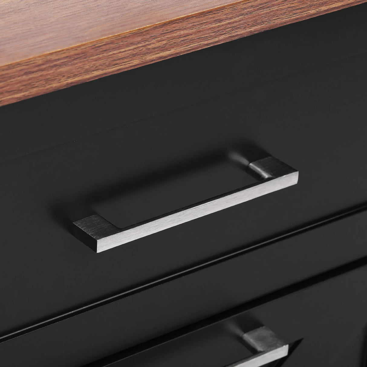 Farmhouse MDF Kitchen Island With Drop Leaf And Storage - Omega Lifestyles