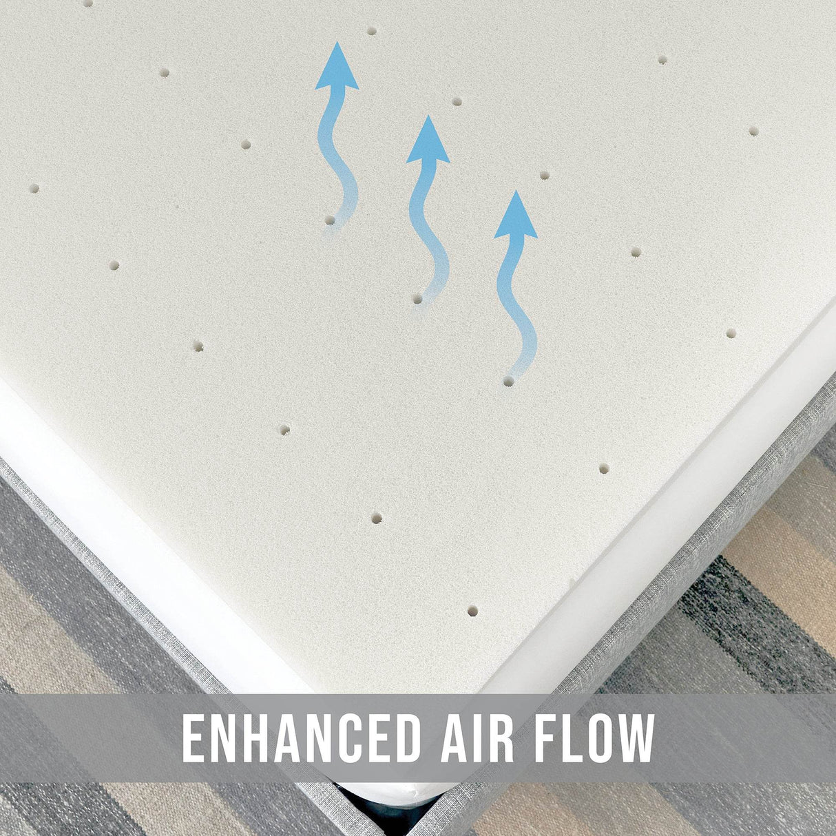 3-Inch Responsive Memory Foam Mattress Topper California King - Sleep Galleria