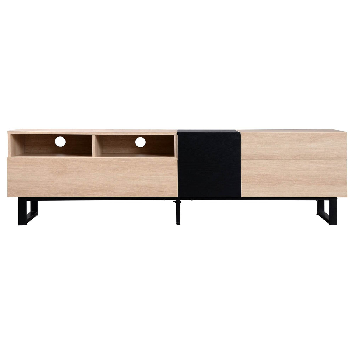 Modern Minimalist TV Stand With Drop Down Doors - Sleep Galleria
