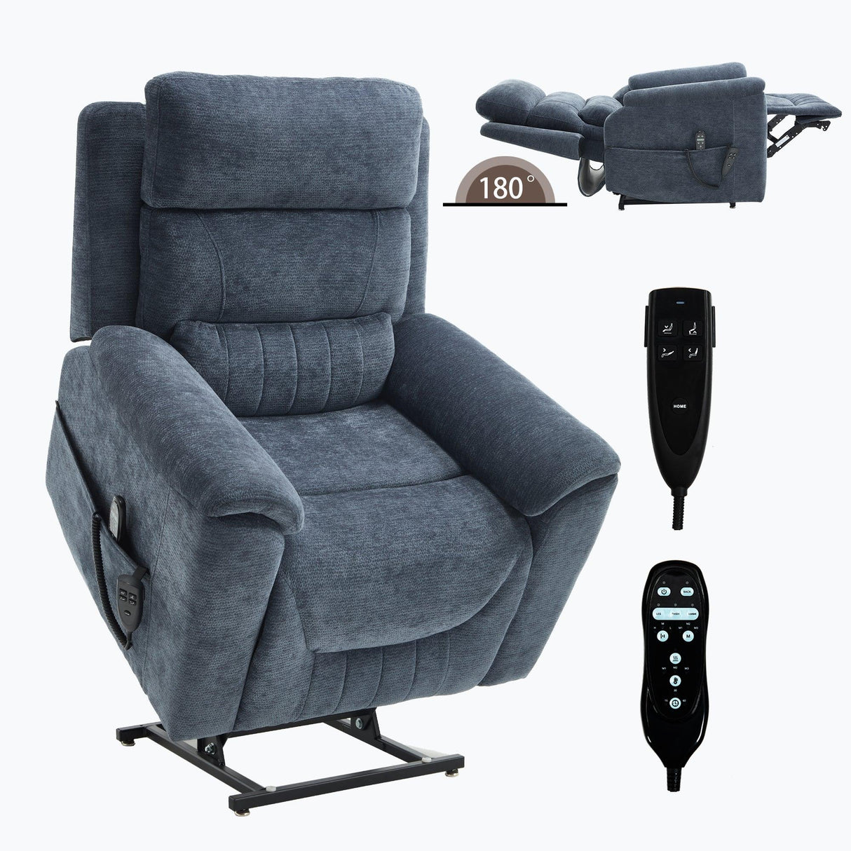 Dual Motor Power Lift Recliner Chair With Massage Heat - Omega Lifestyles