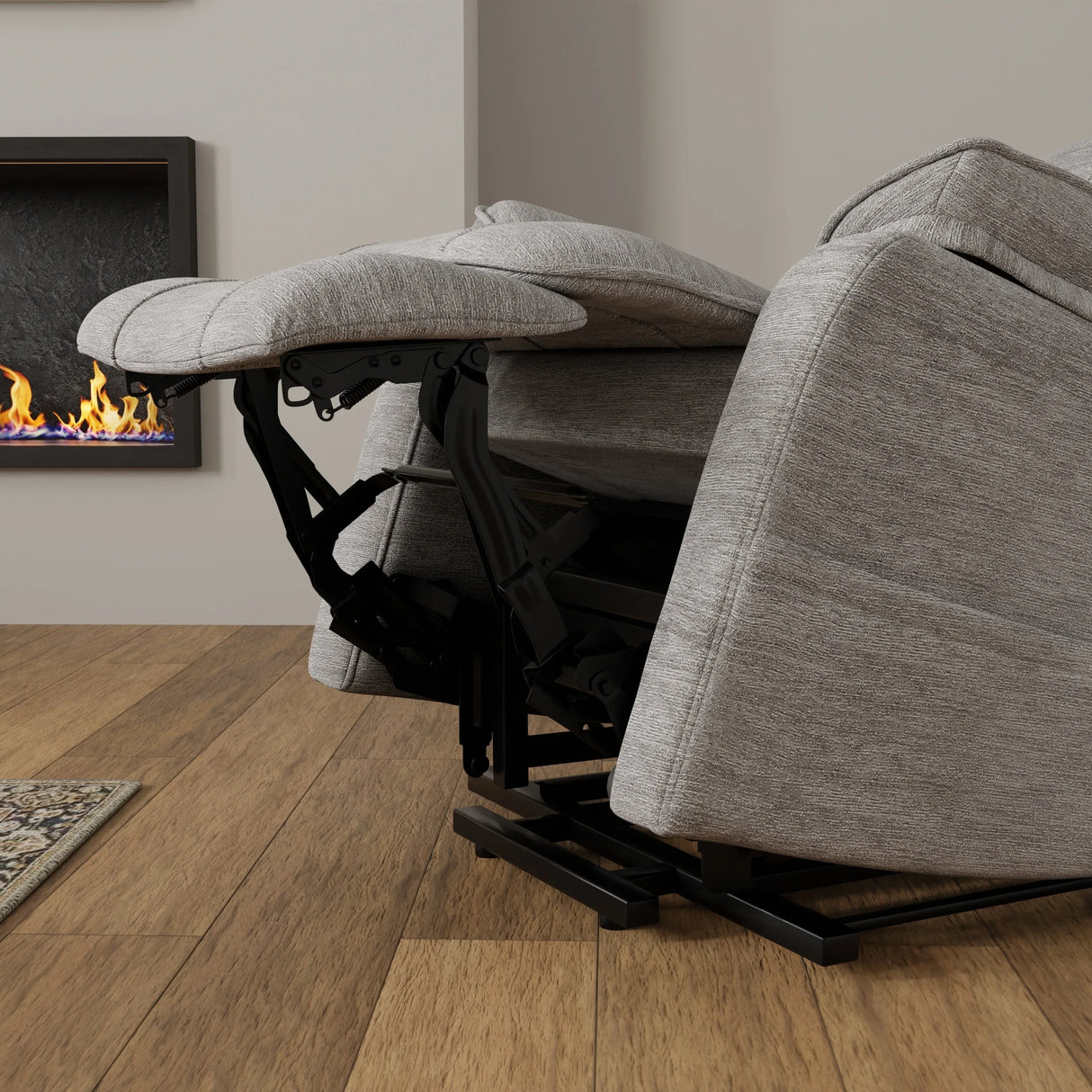 Ultra-Soft Plush Fabric Power Lift Recliner Chair - Omega Lifestyles