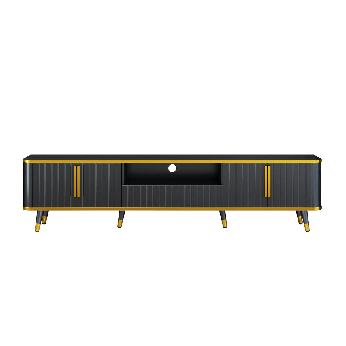 Modern Luxury Minimalism TV Stand With Storage Cabinets - Sleep Galleria