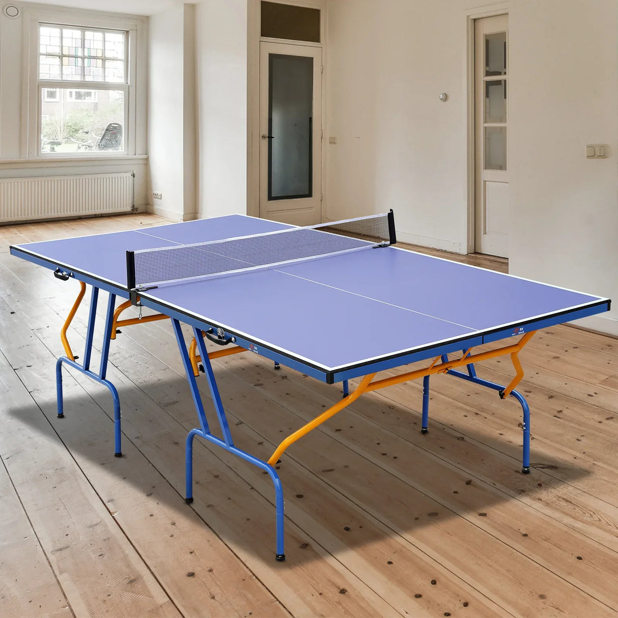 Foldable Portable 8x4 Ft Indoor Outdoor Table Tennis Table Set - Omega Lifestyles