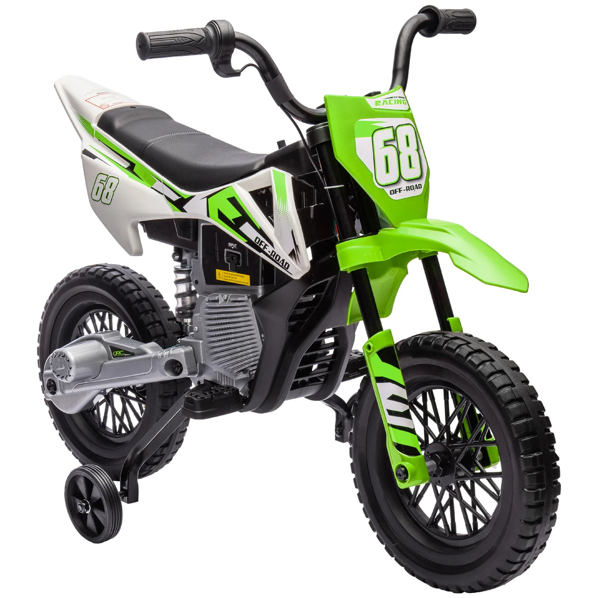 12V Kids Electric Dirt Bike With Training Wheels - Omega Lifestyles
