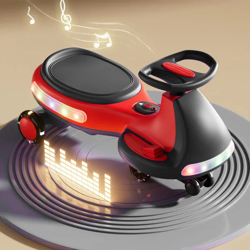 12V Kids Electric Wiggle Car With Bluetooth Lights - Omega Lifestyles