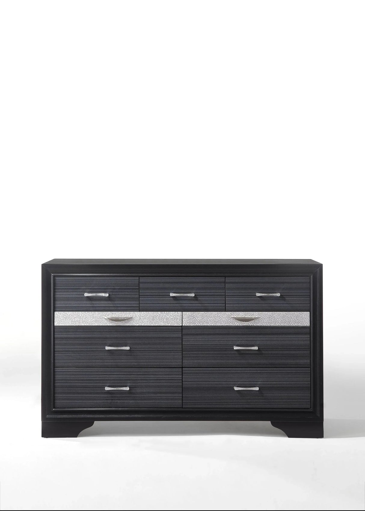 Black Synthetic Wood Modern Storage Dresser - Omega Lifestyles