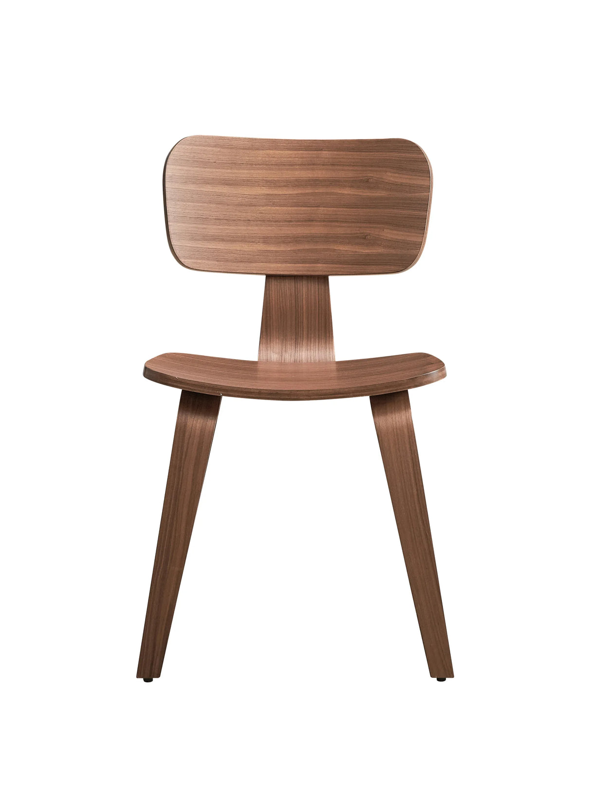 Set Of 2 Walnut Finish Synthetic Wood Side Chairs - Omega Lifestyles