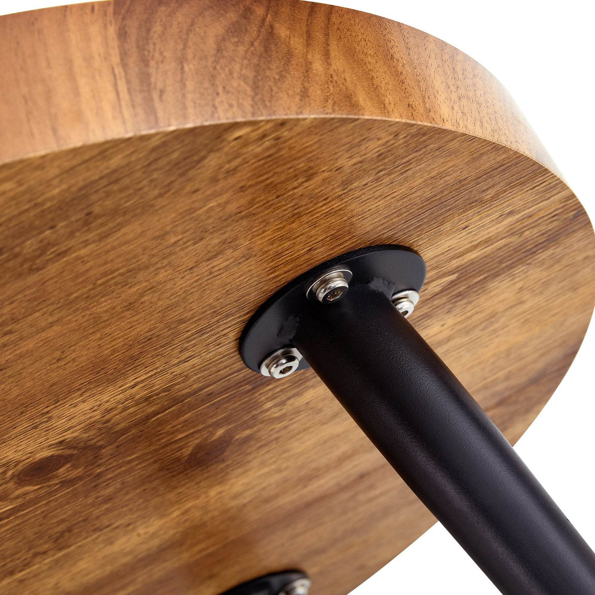 Natural Wood Grain Texture Round Coffee Table - Sleep Galleria