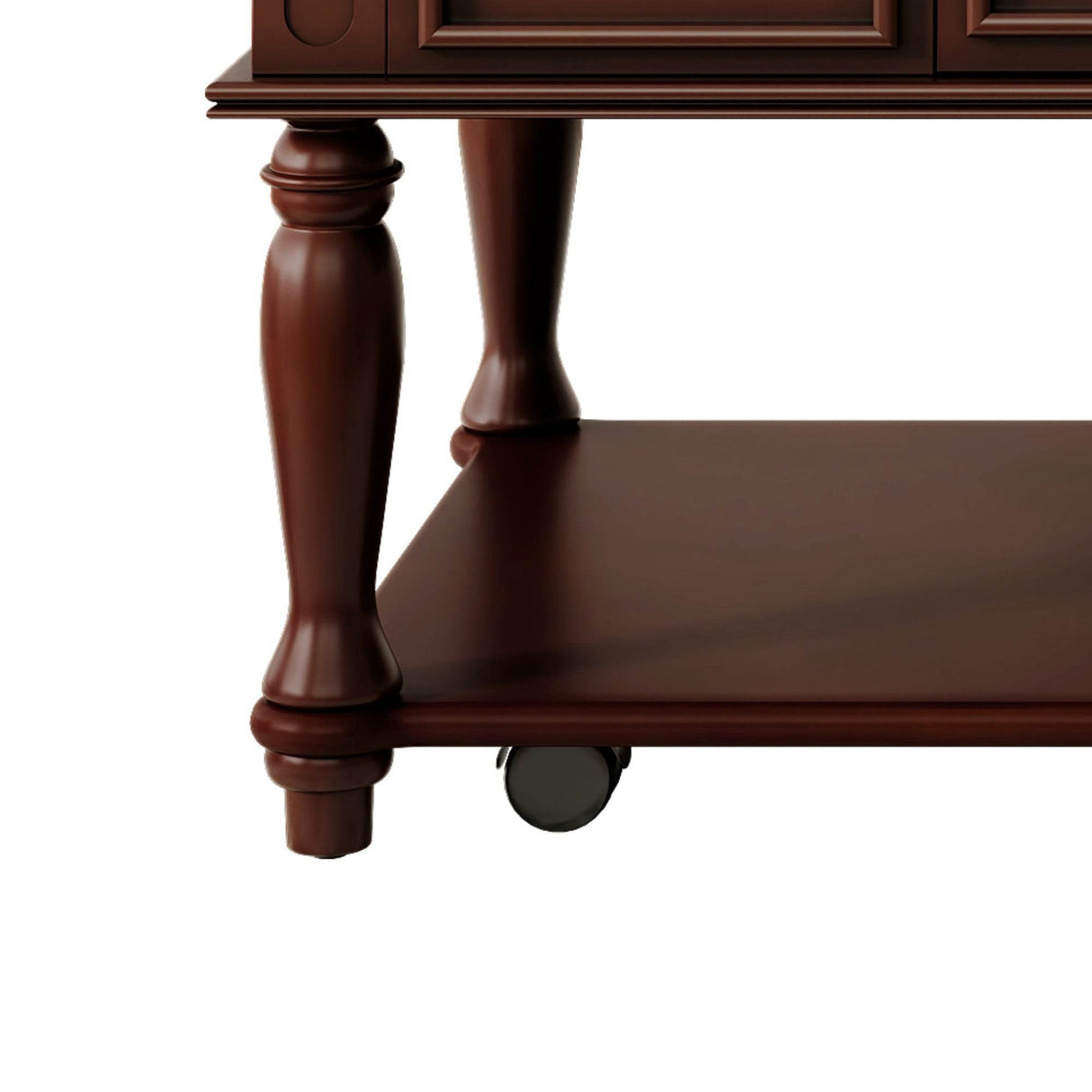 Retro Farmhouse Coffee Table With Drawer And Wheels - Sleep Galleria