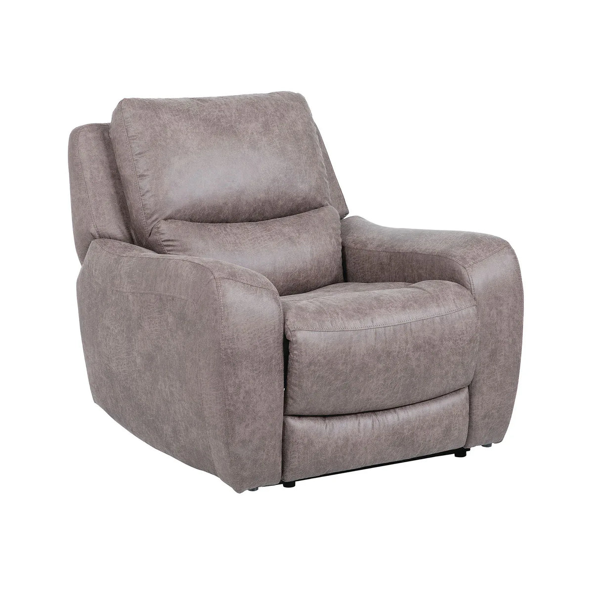 Contemporary Power Recliner Brown Hardwood Frame Oversized Seat - Omega Lifestyles