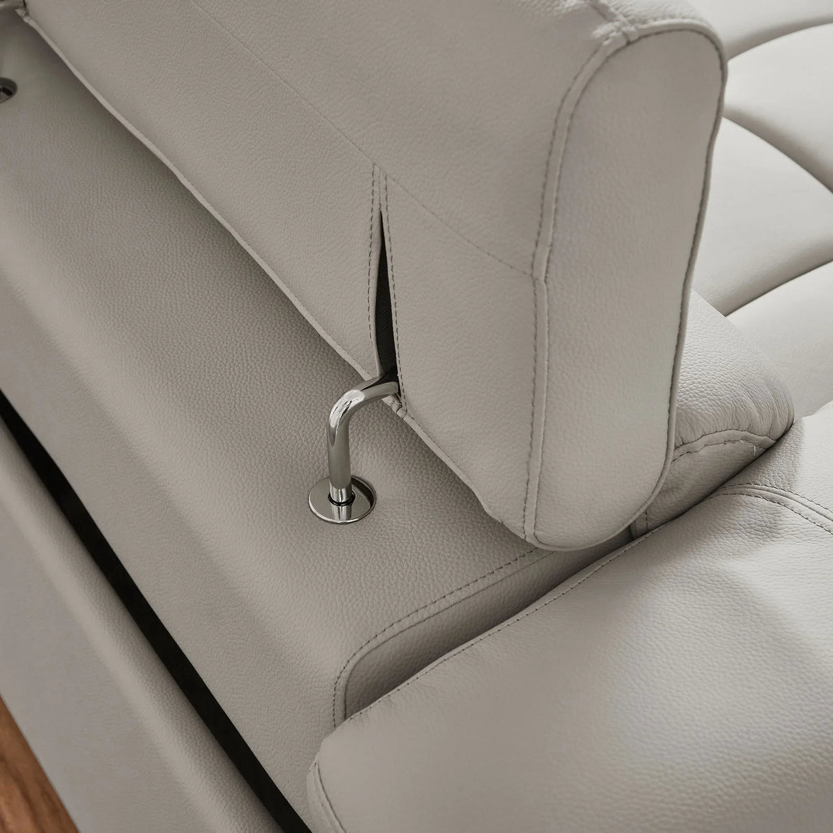 Electric Control Genuine Leather 4-Seat Reclining Chaise Sofa - Omega Lifestyles