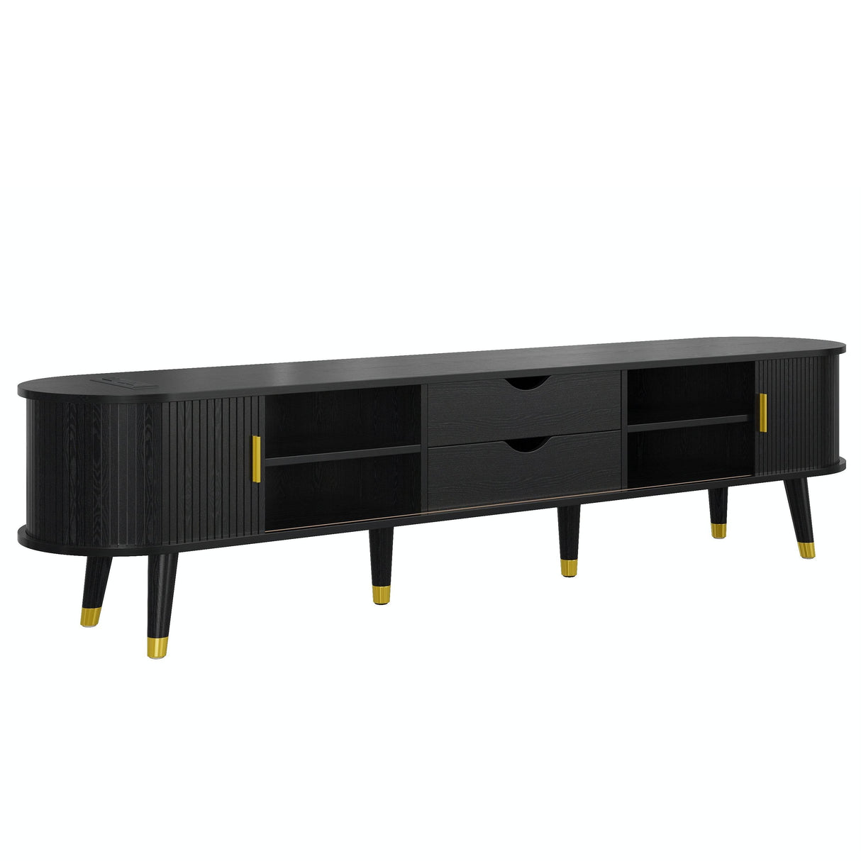 Mid-Century Modern TV Stand And Coffee Table Set - Sleep Galleria