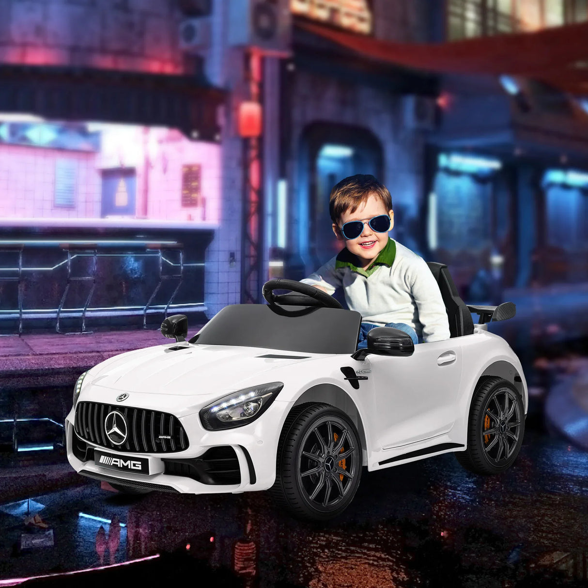 12V Mercedes-Benz AMG GTR Kids Ride On Car - Omega Lifestyles