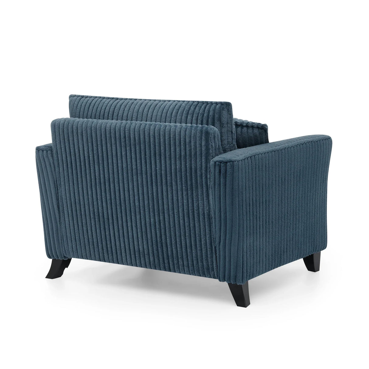 Corduroy Foam Lazyman Single-Person Sofa Chair Blue - Omega Lifestyles