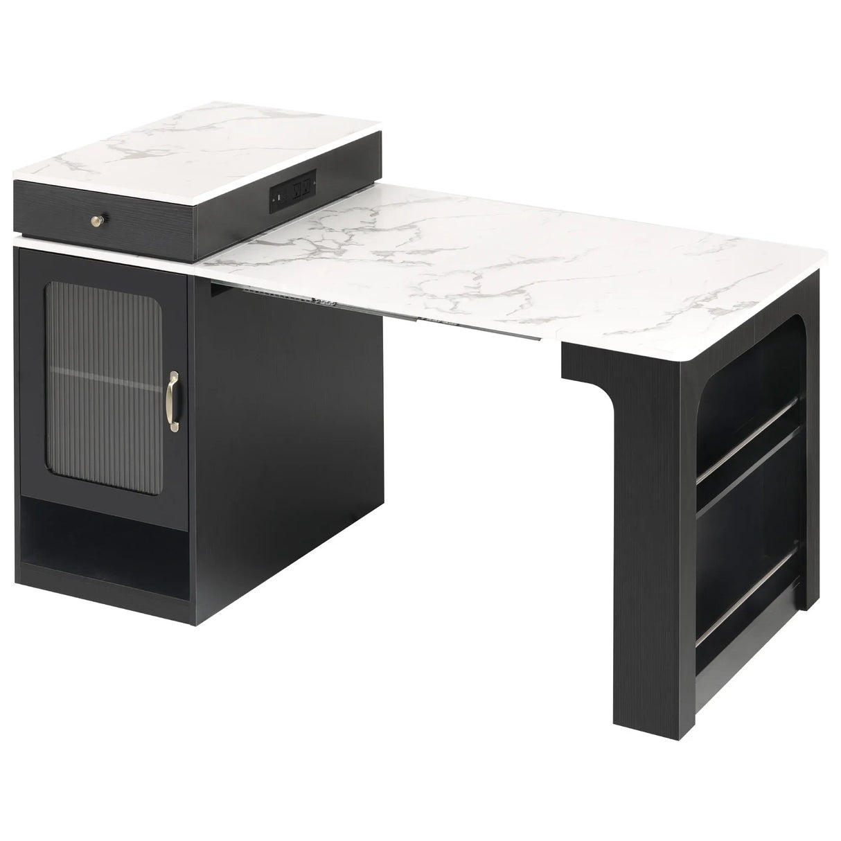 Extendable Dining Table Kitchen Island With Storage - Omega Lifestyles