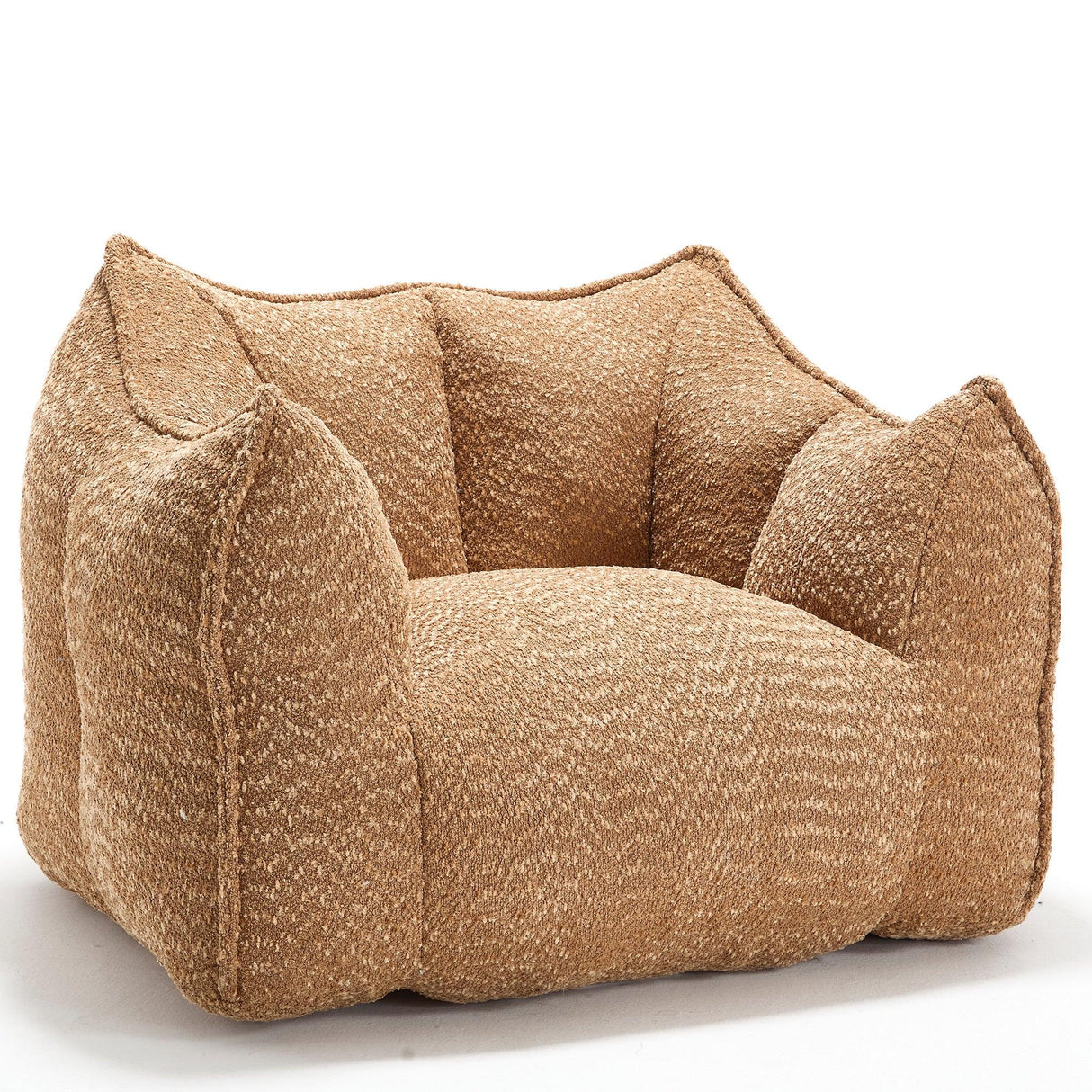 Chenille Bean Bag Chair Soft Foam Living Room Seating - Omega Lifestyles