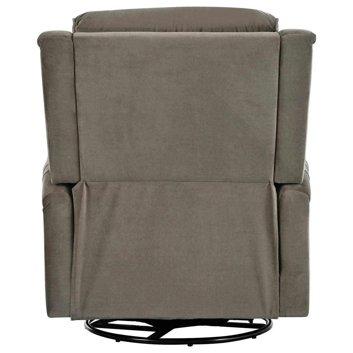 Light Brown Velvet 360° Swivel Adjustable Backrest Recliner - Omega Lifestyles