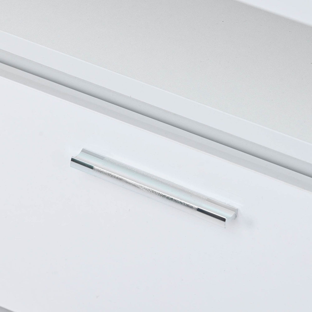 Modernist 2-Tier White Glass Top Coffee Table - Sleep Galleria