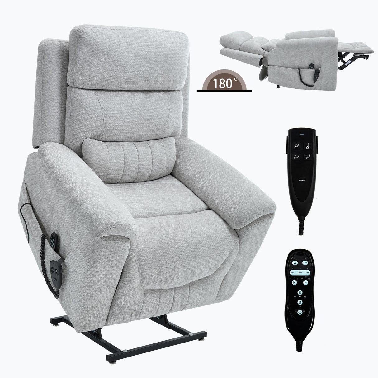 Dual Motor Power Lift Recliner Chair With Massage Heating - Omega Lifestyles