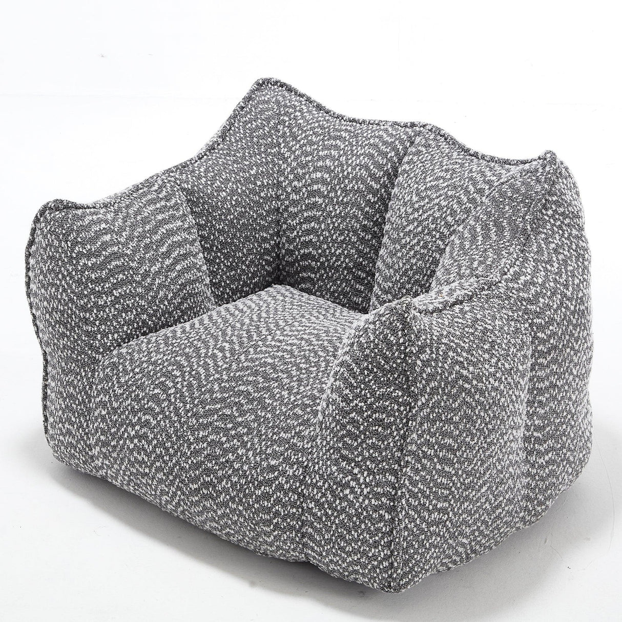 Chenille Bean Bag Chair With Resilient Foam - Omega Lifestyles