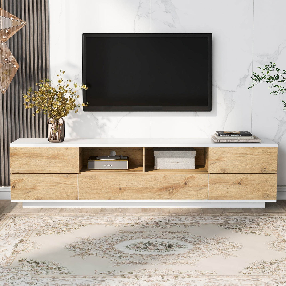 Modern TV Stand Media Console With Storage - Sleep Galleria