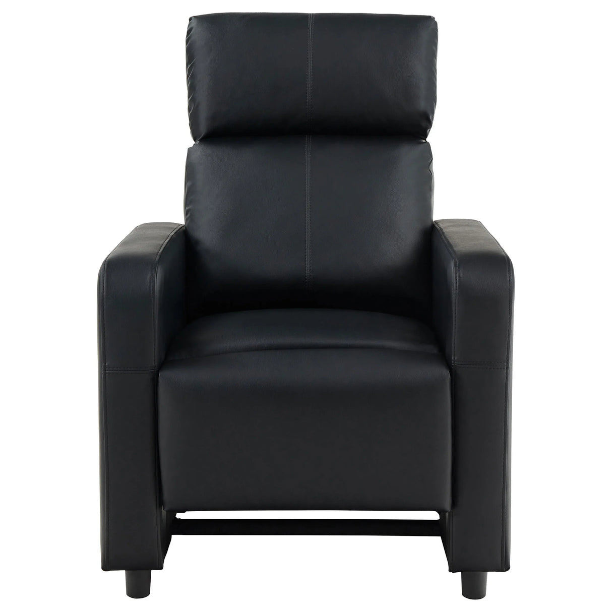 Warren Black Upholstered Three-Seat Home Theater Recliner Set - Omega Lifestyles