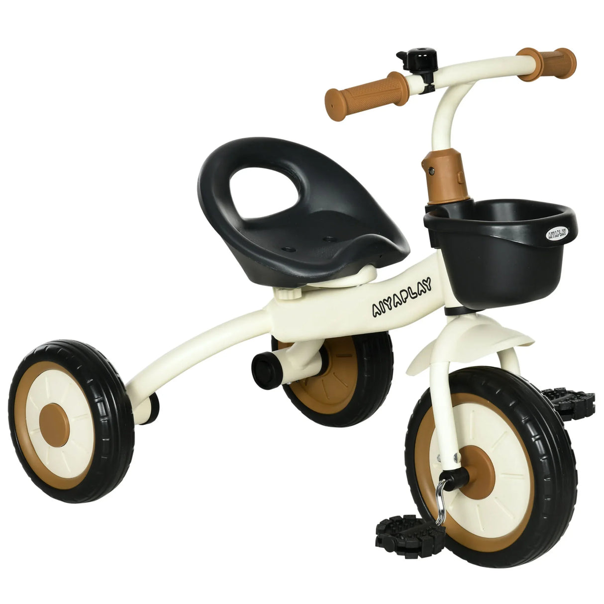 Adjustable Seat Toddler Kids Metal Tricycle With Basket Bell - Omega Lifestyles