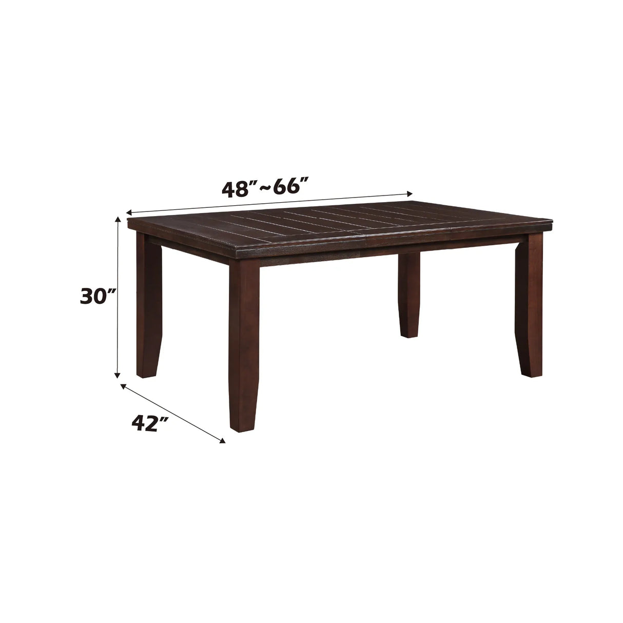 Cherry Finish Maple Veneer Rectangular Dining Table - Omega Lifestyles