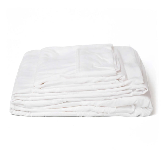 King Brushed Hypoallergenic Microfiber Sheet Set White - Omega Lifestyles