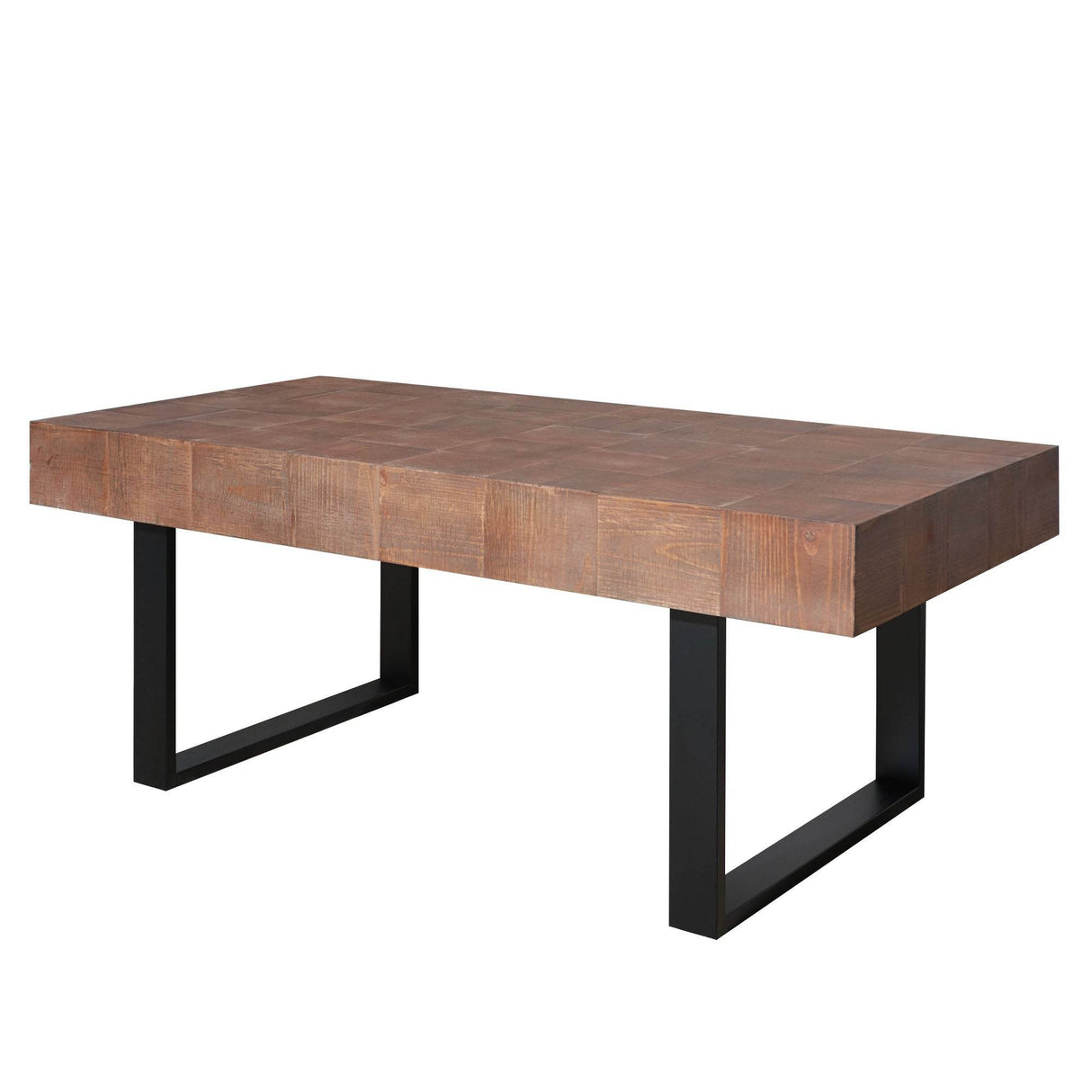 Rustic Industrial Handcrafted Solid Wood Coffee Table - Sleep Galleria
