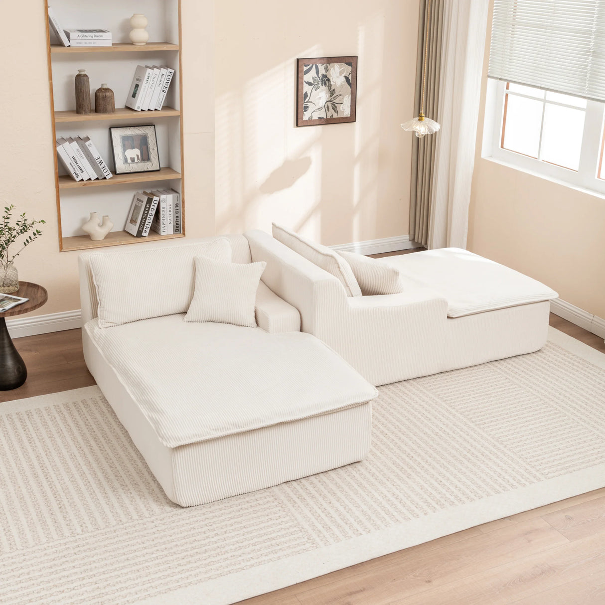 Corduroy Foam High-Density All-Foam Lounge Chair - Omega Lifestyles