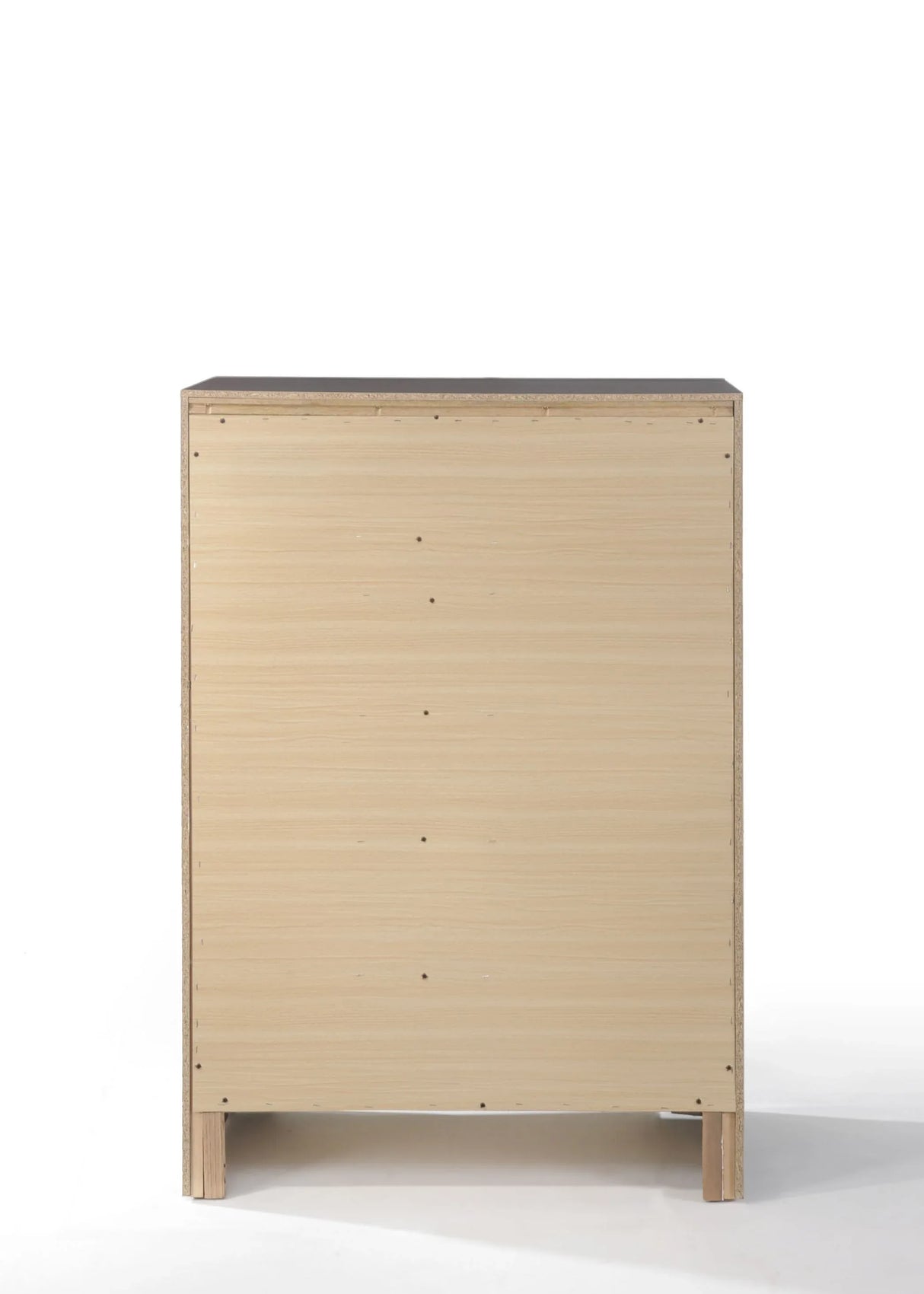 Modern Black Synthetic Wood 5-Drawer Chest - Omega Lifestyles