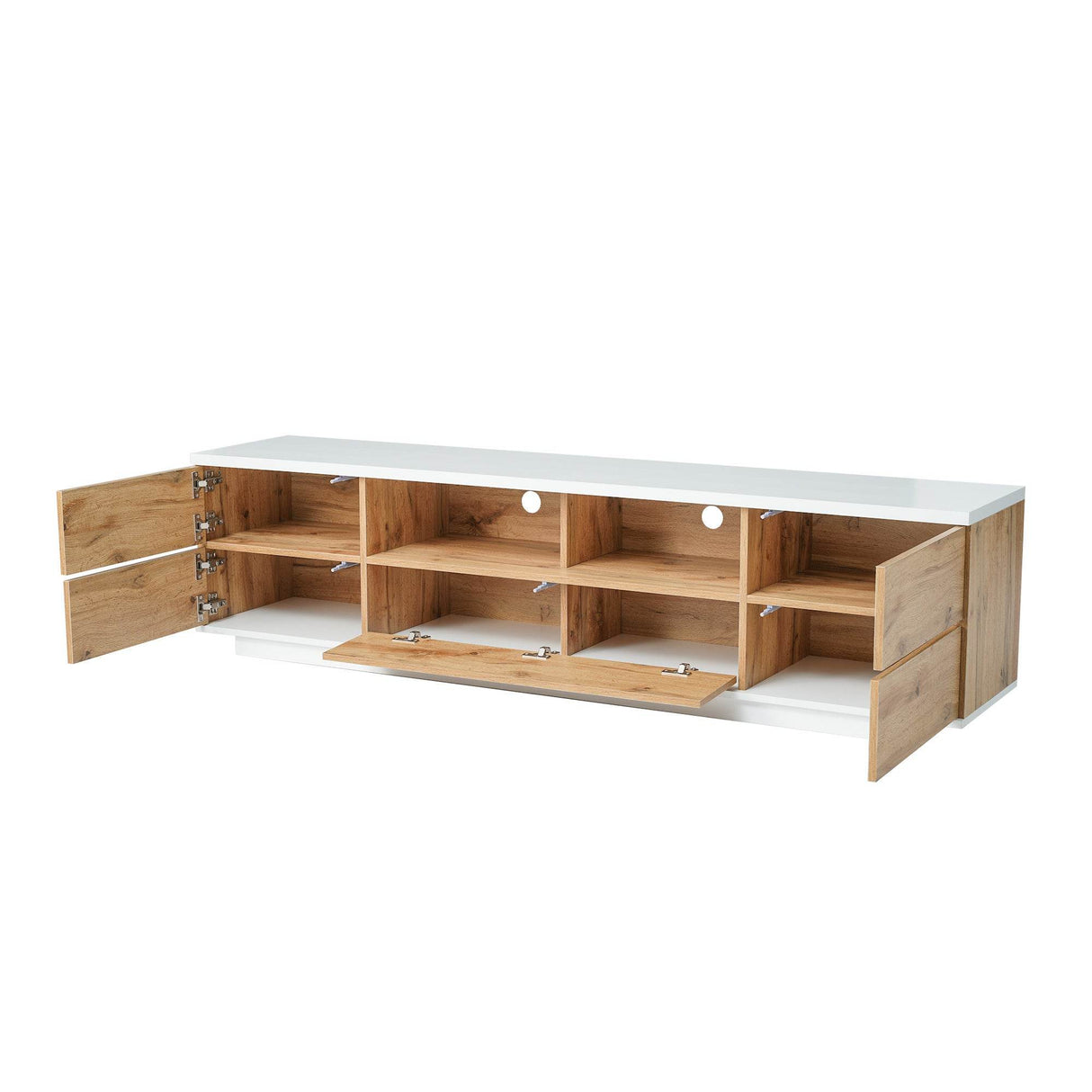 Modern TV Stand Media Console With Storage - Sleep Galleria