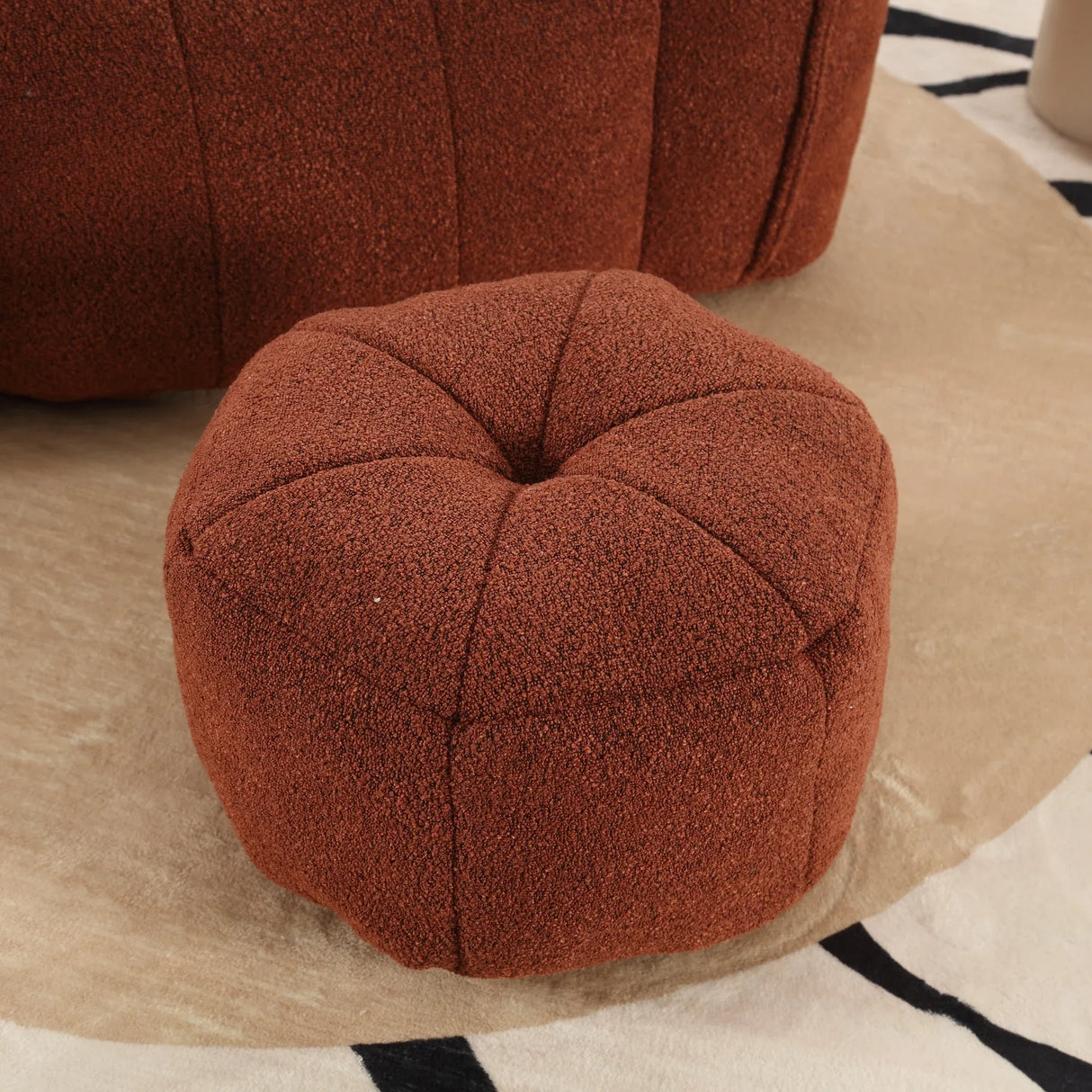 Soft Chenille High Resilient Foam Bean Bag Chair - Omega Lifestyles