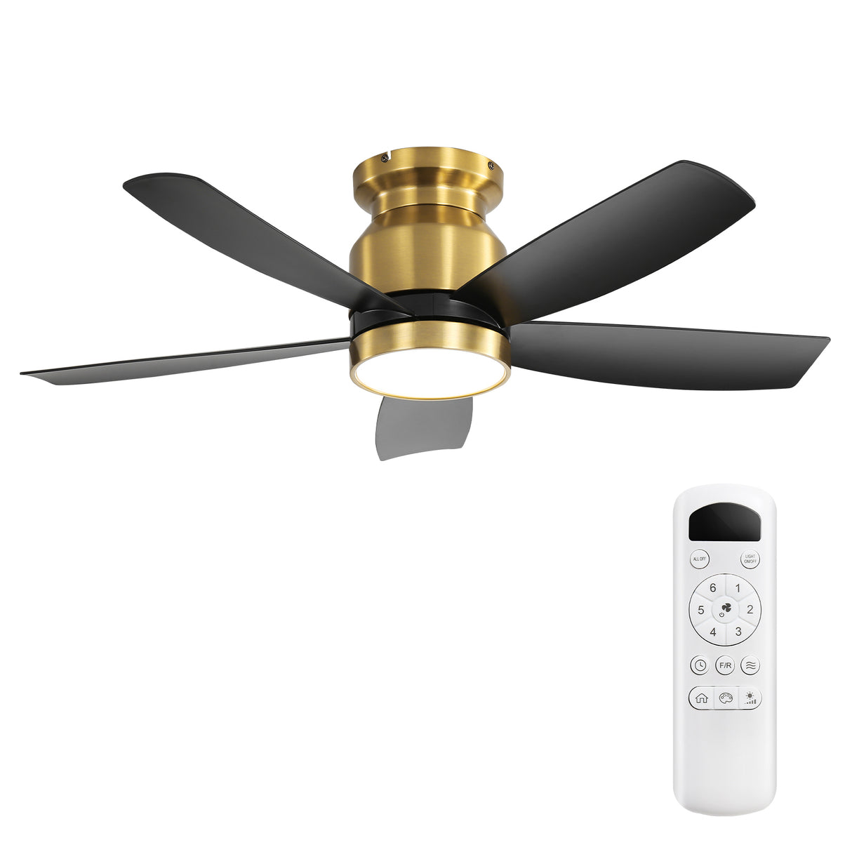 42-Inch Dimmable LED Remote Control Ceiling Fan