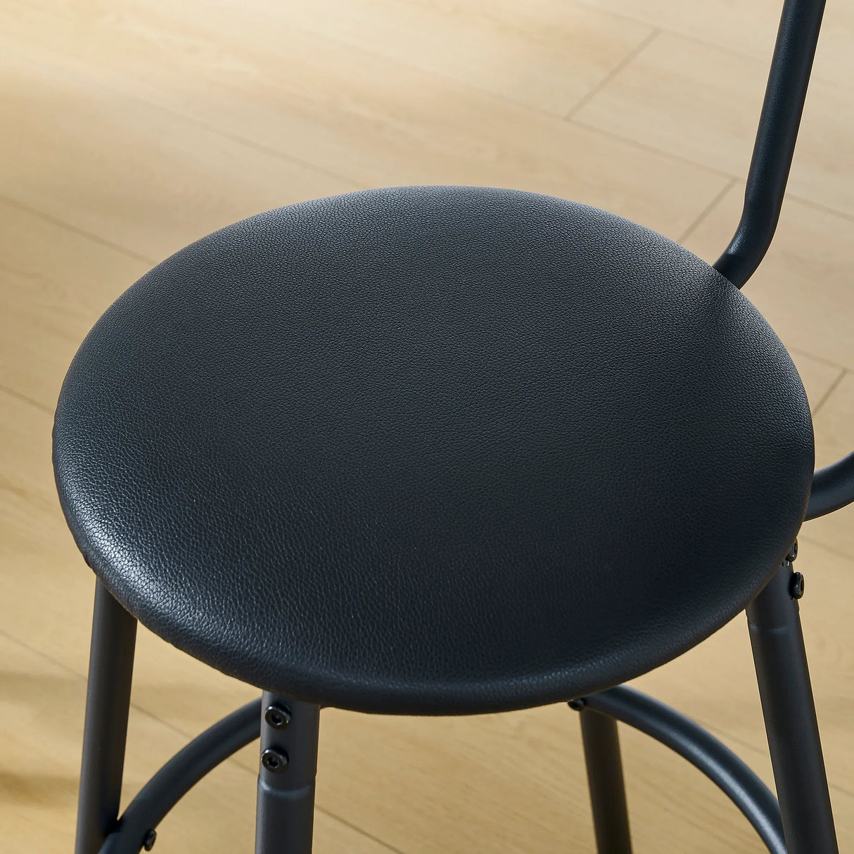 Rustic Antique Metal Wood Round Dining Table Set - Omega Lifestyles