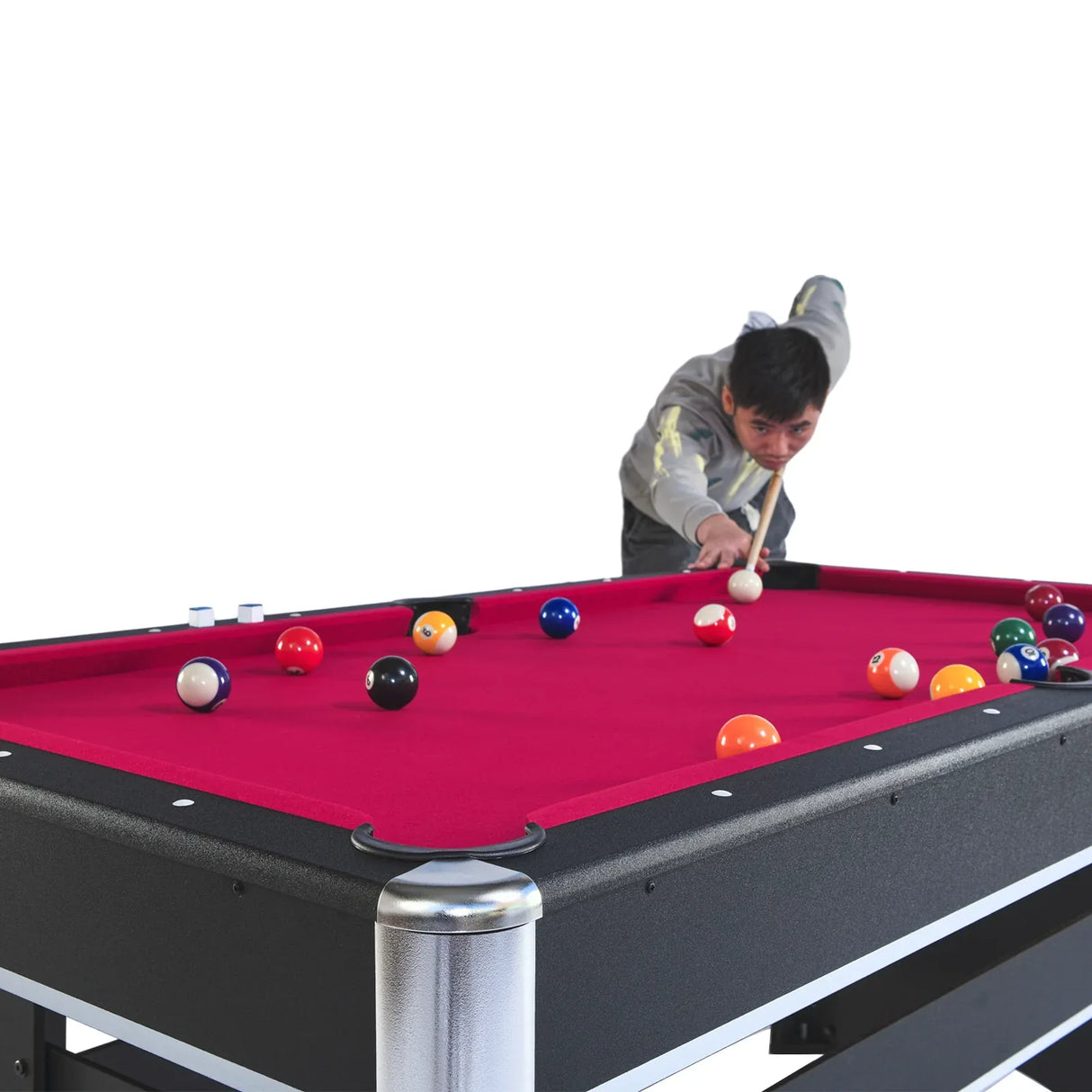 6-Foot Engineered Wood Pool Table With Tennis Top - Omega Lifestyles