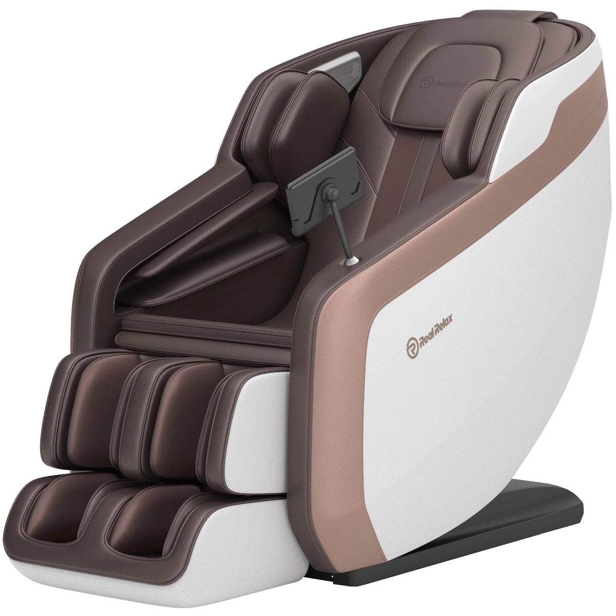 Full Body Massage Chair, Zero Gravity Sl-Track Massage Recliner with Yoga Stretch, Heating and Foot Massage, Brown