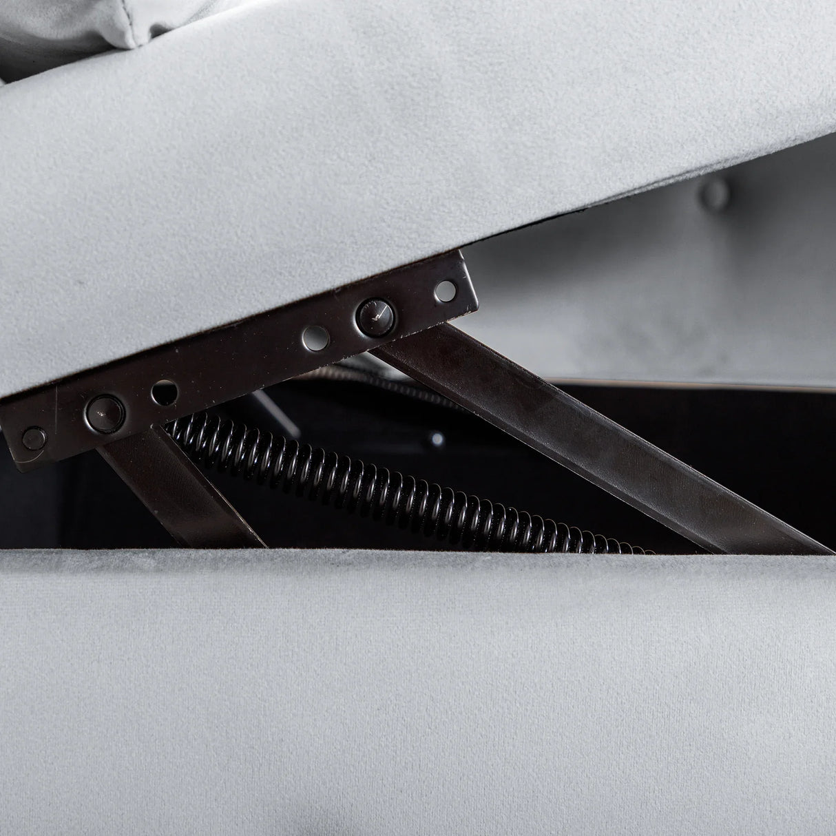 Classic Velvet Storage Chaise Lounge With Pillow - Omega Lifestyles