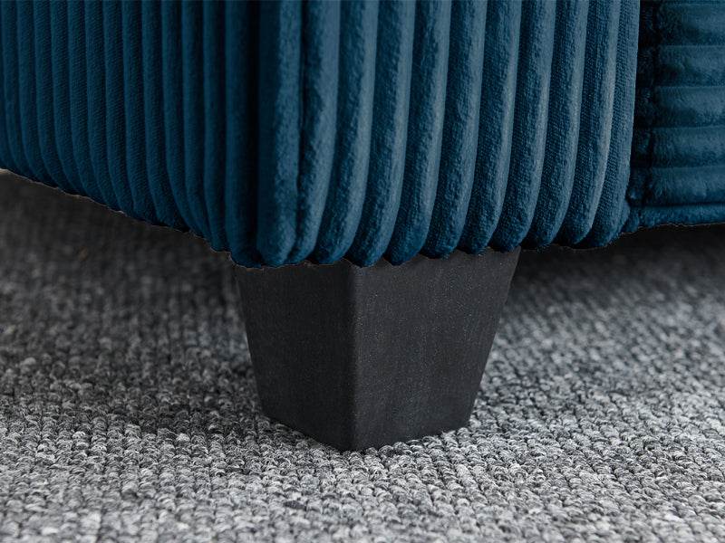 3-Seater Modular Corduroy Sectional Sofa With Foam Springs - Omega Lifestyles