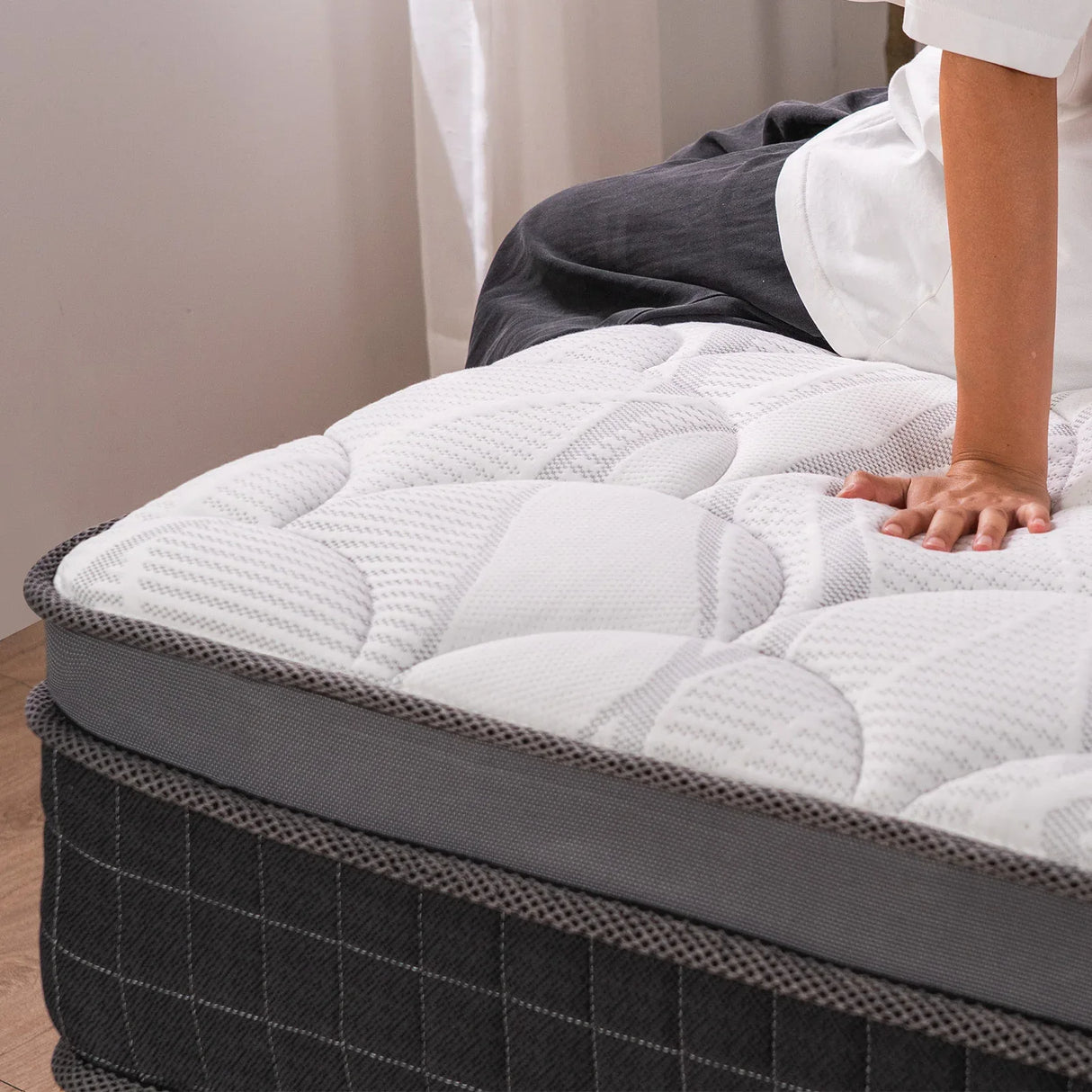 Medium 10-Inch Cooling Gel Memory Foam King Mattress - Omega Lifestyles