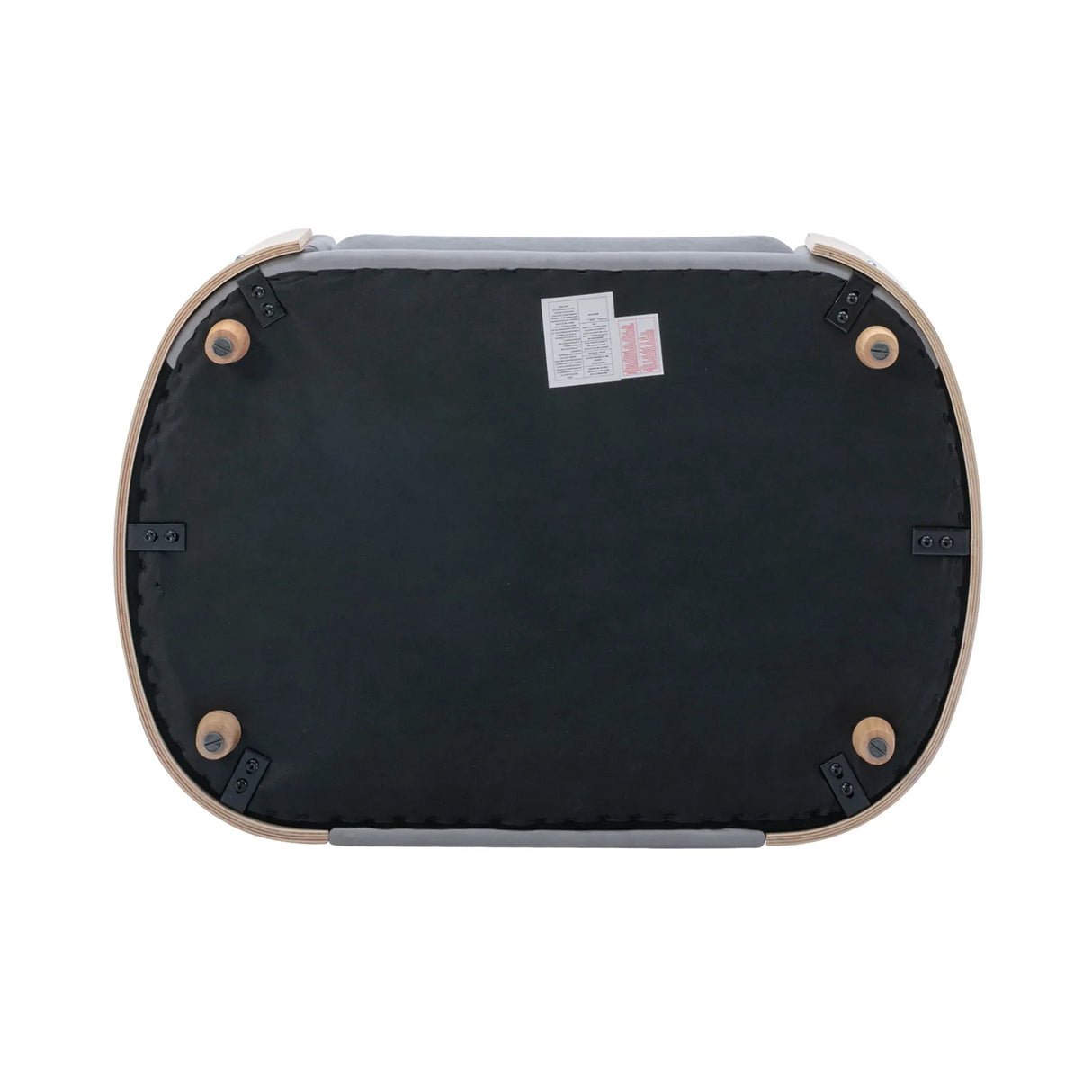 Scandinavian Solid Wood Elevated Pet Sofa Bed With Velvet Cushion - Omega Lifestyles