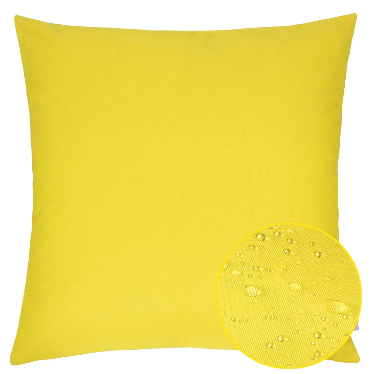 Yellow Weather-Resistant Outdoor Polyester Square Pillow 20x20 - Omega Lifestyles
