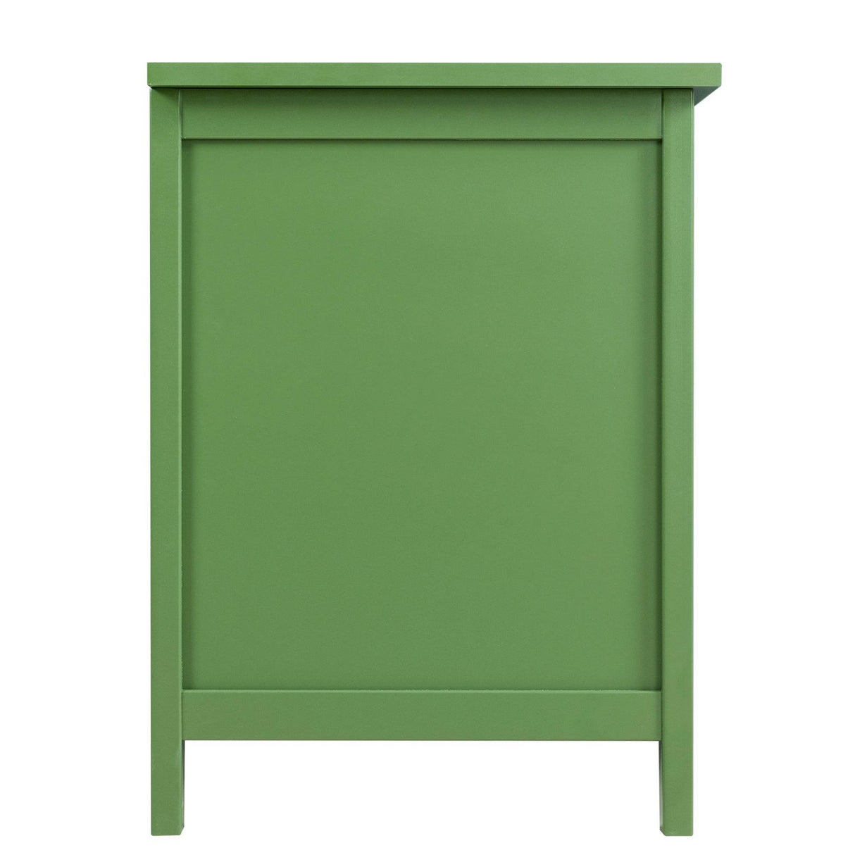 Antique Green Solid Wood TV Cabinet With Glass Door - Sleep Galleria