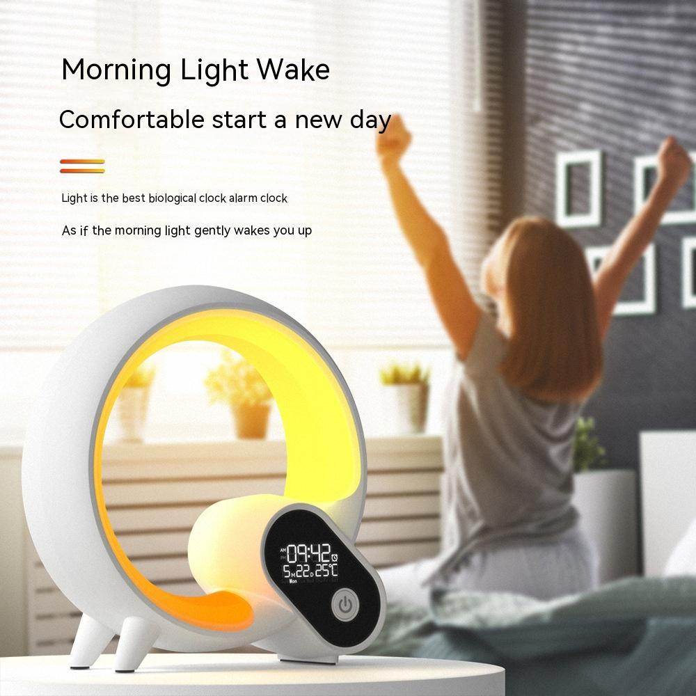 Smart Light Bluetooth Alarm Clock With Colorful Atmosphere Lighting - Sleep Galleria
