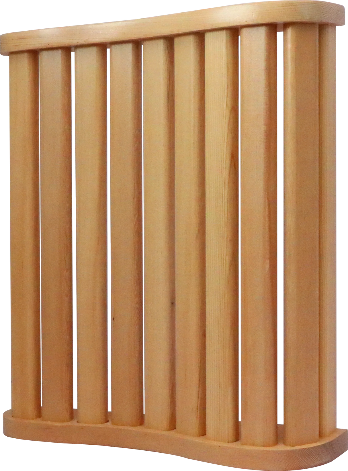 Ergonomic Solid Wood S-Shaped Sauna Backrest - Omega Lifestyles