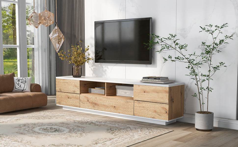 Modern TV Stand Media Console With Storage - Sleep Galleria
