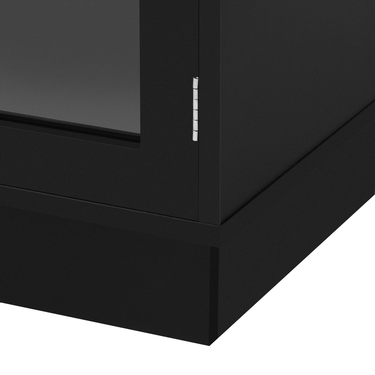 Modern Minimalist Black MDF TV Stand With Storage - Sleep Galleria