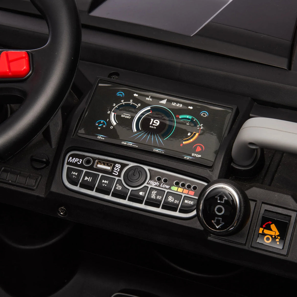 24V Two-Seater Ride On Dump Truck With Remote Control - Omega Lifestyles