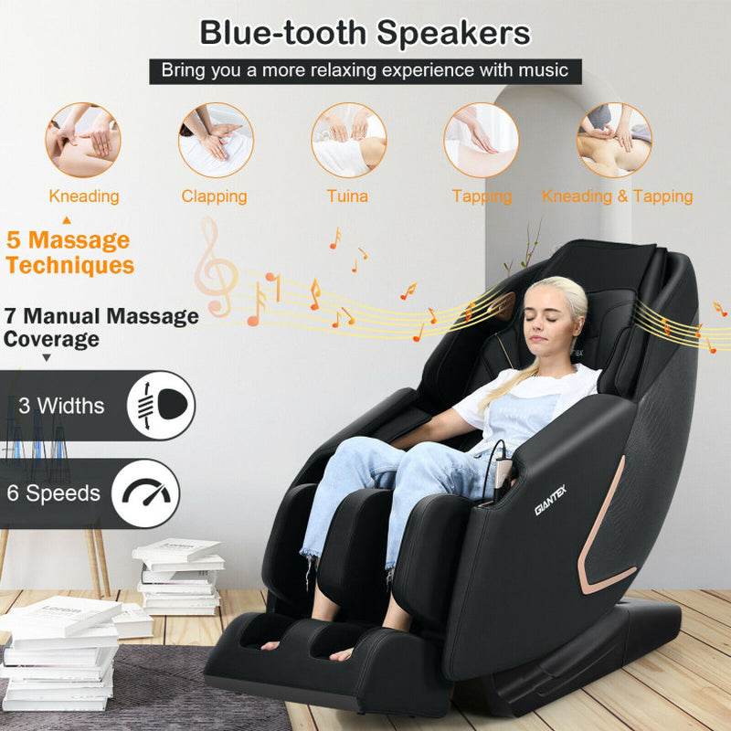 Soothe 10-Full Body Zero Gravity Massage Chair with SL Track Heat